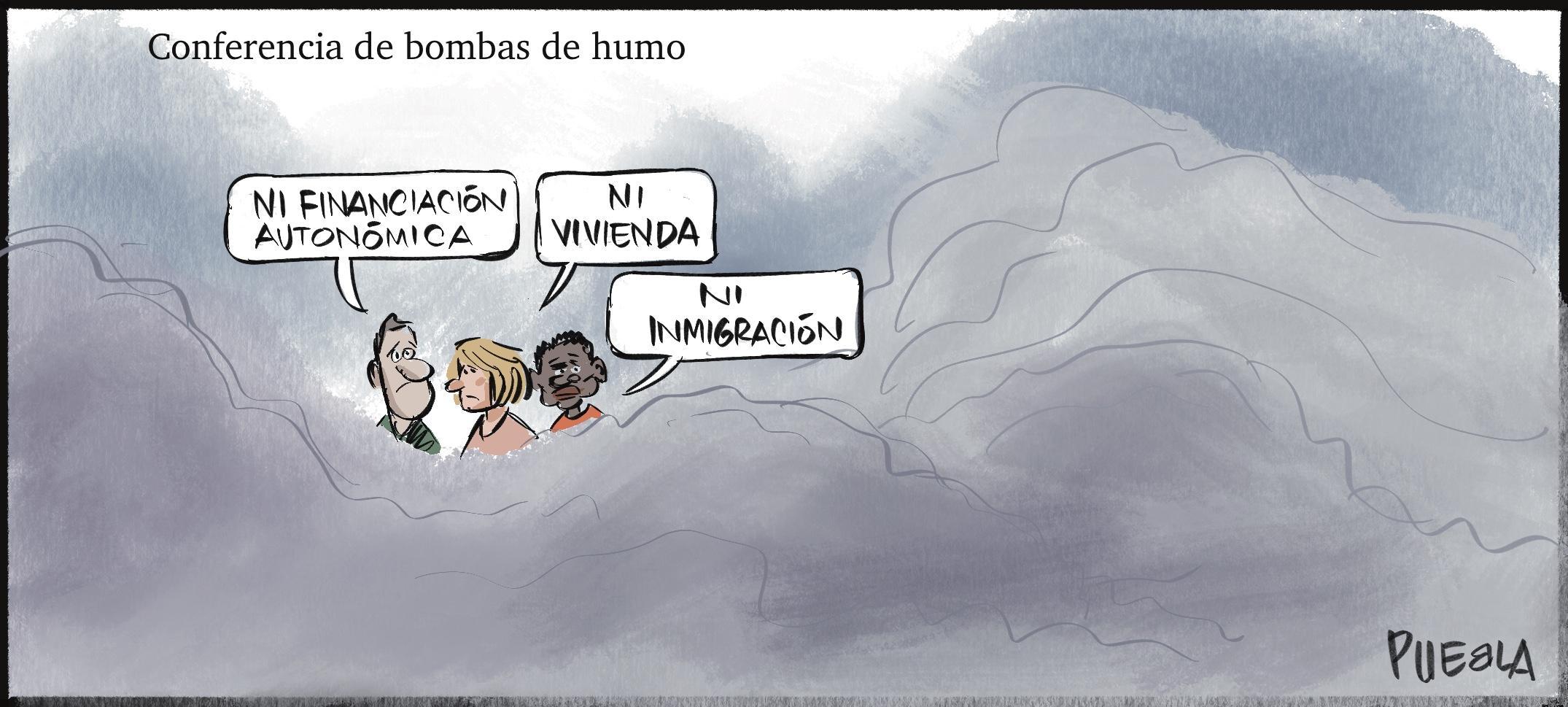 Conferencia de bombas de humo.